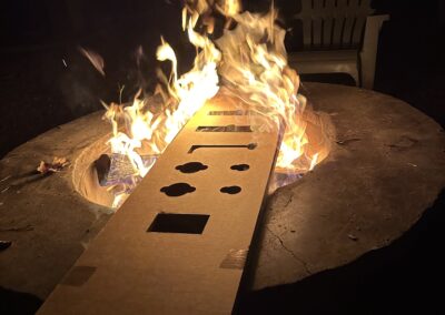 Burning of the box