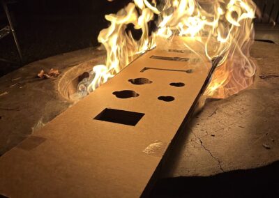 Burning of the box